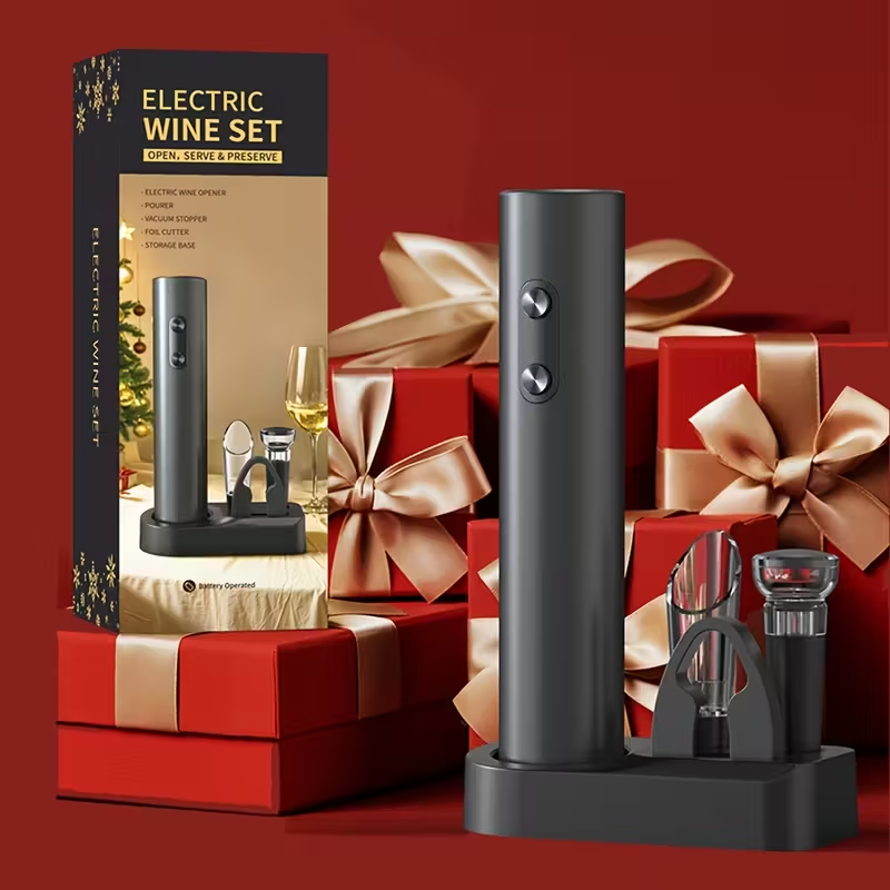 Set Electric Desfăcător Vin Premium 5-în-1